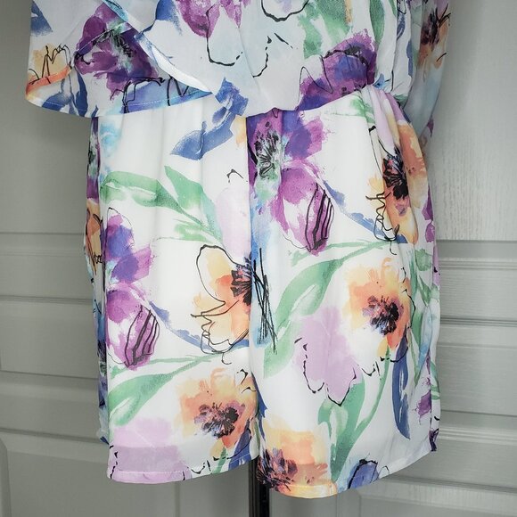 Japna Floral Print Maxi Romper Size S - Picture 4 of 6